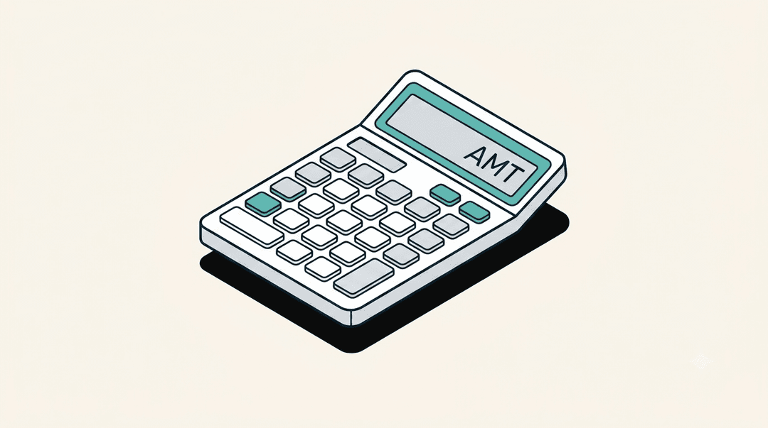 Illustration of the AMT safe exercise calculator showing a share count result
